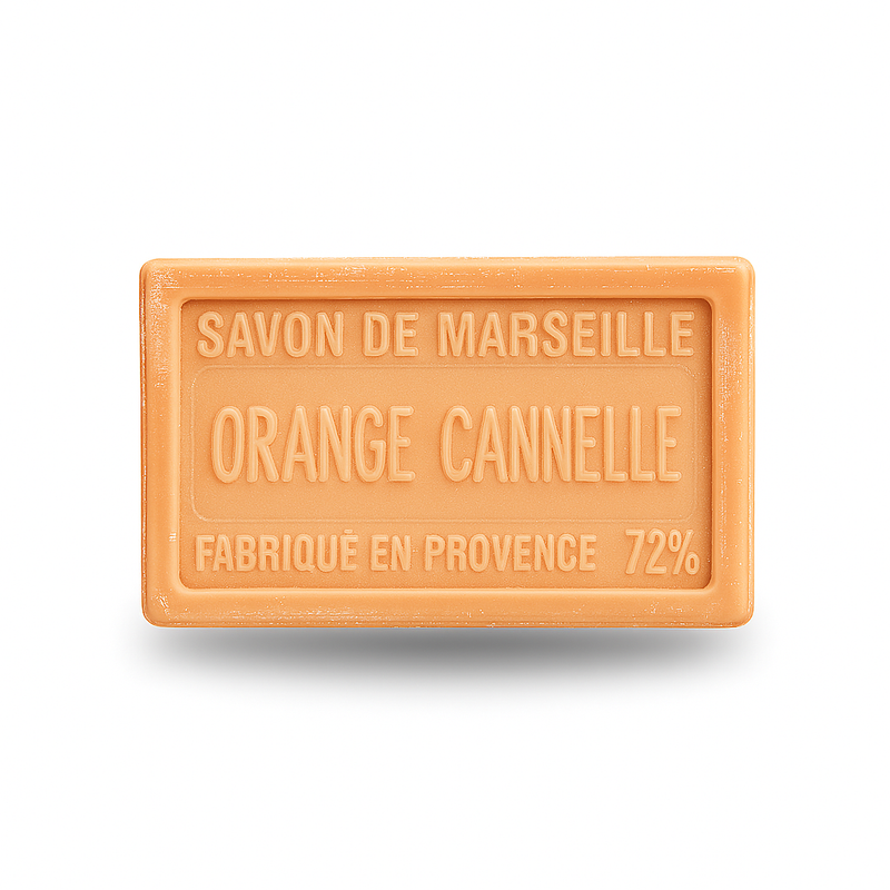 ORANGE-CINNAMON MARSEILLE SOAP 100 GR